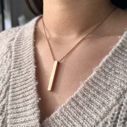 Get trendy with Sligo Necklace - Vertical bar available at Alma Ireland. Grab yours for €29.99 today!