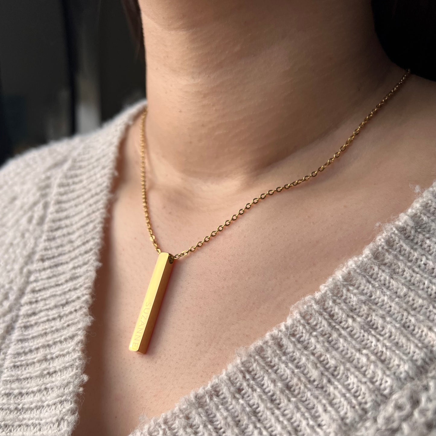 Get trendy with Sligo Necklace - Vertical bar available at Alma Ireland. Grab yours for €29.99 today!