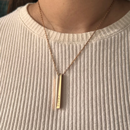 Get trendy with Sligo Necklace - Vertical bar available at Alma Ireland. Grab yours for €29.99 today!